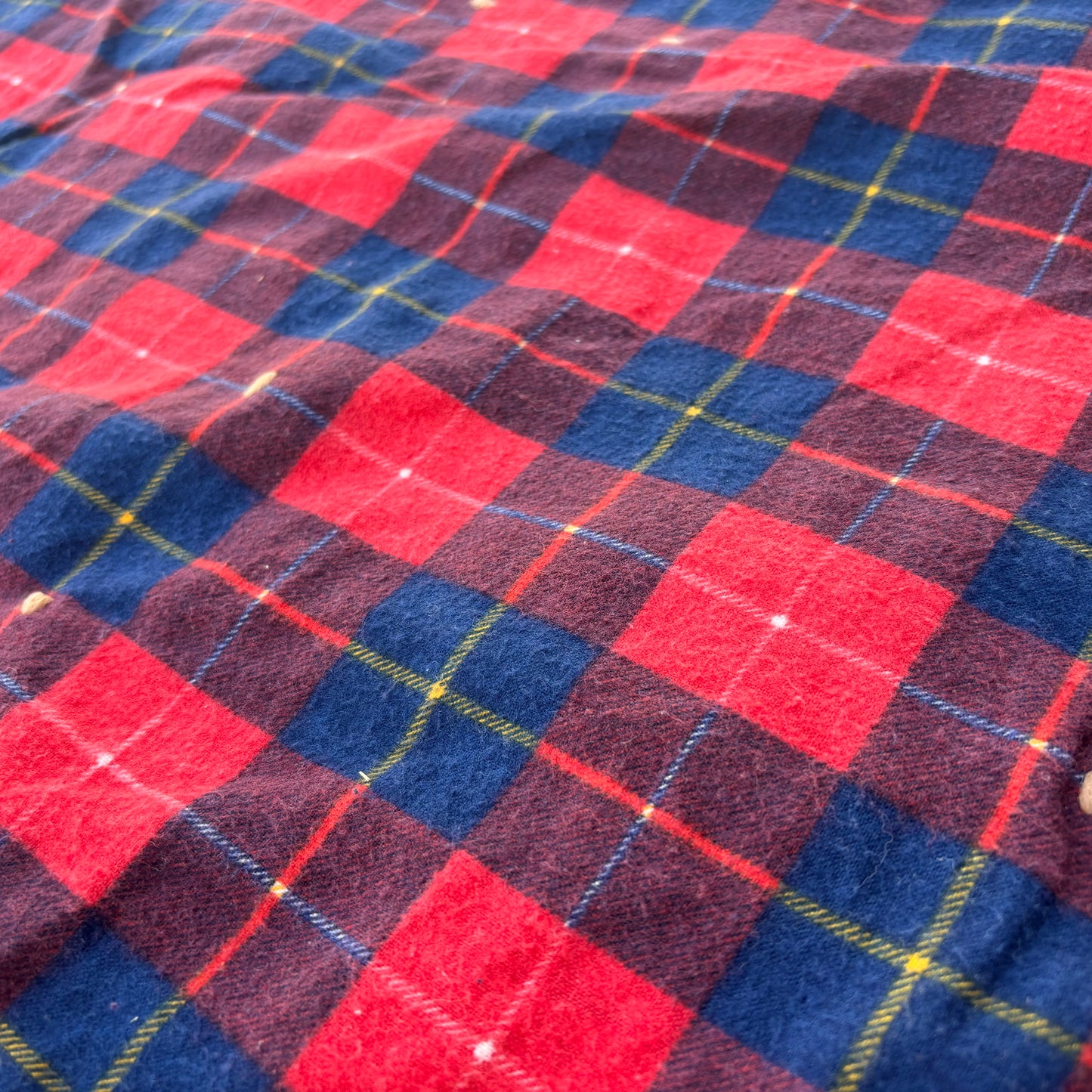 【USA Vintage】 Handmade Patchwork Quilt Blanket