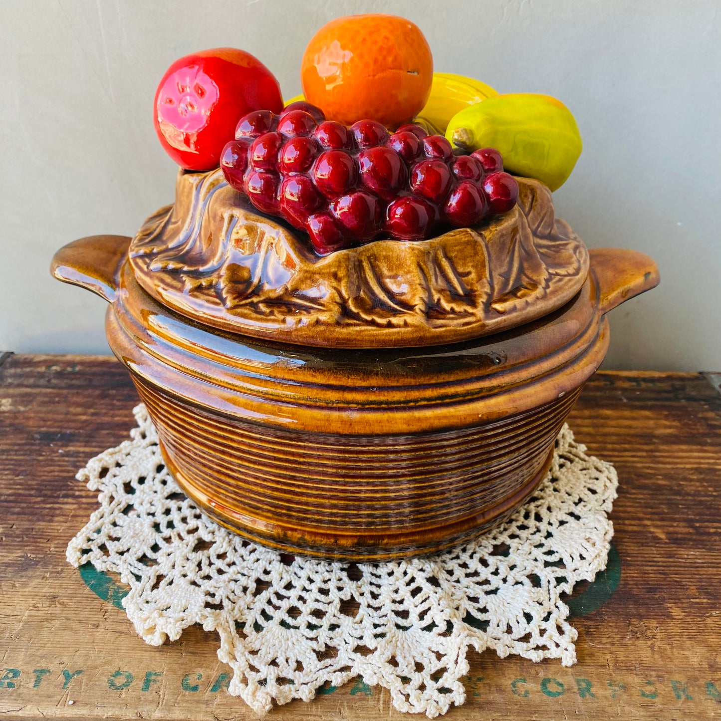 【1960s-1970s vintage】fruits serving dish