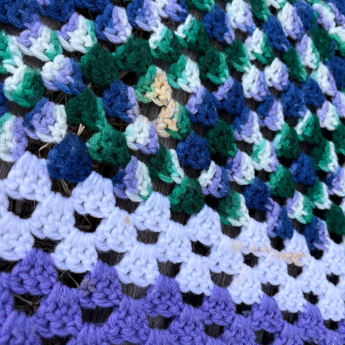 【USA vintage】Granny Square Blanket
