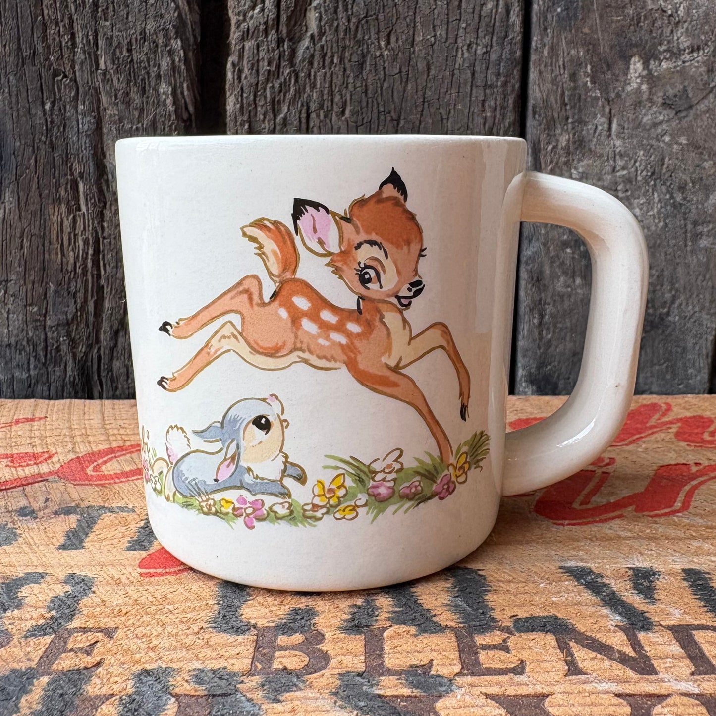 【1960s USA vintage】Disney Bambi Ceramic Mug