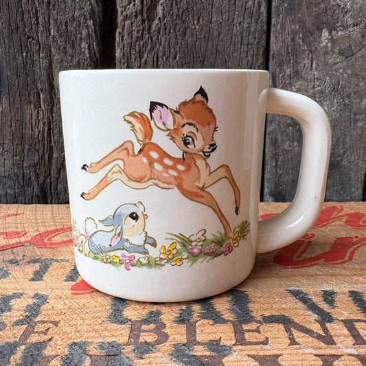 【1960s USA vintage】Disney Bambi Ceramic Mug