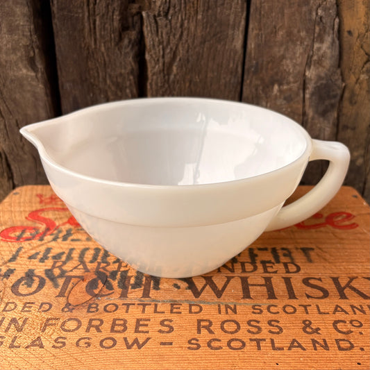 【1950s-60s USA vintage】Fire-King OVEN Ware Mixing Bowl Butter Bowl Milk Glass