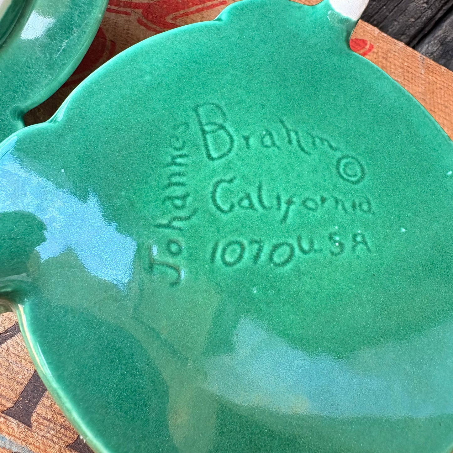 【1940s-1950s USA vintage】Johannes Brahm California Ceramic Box