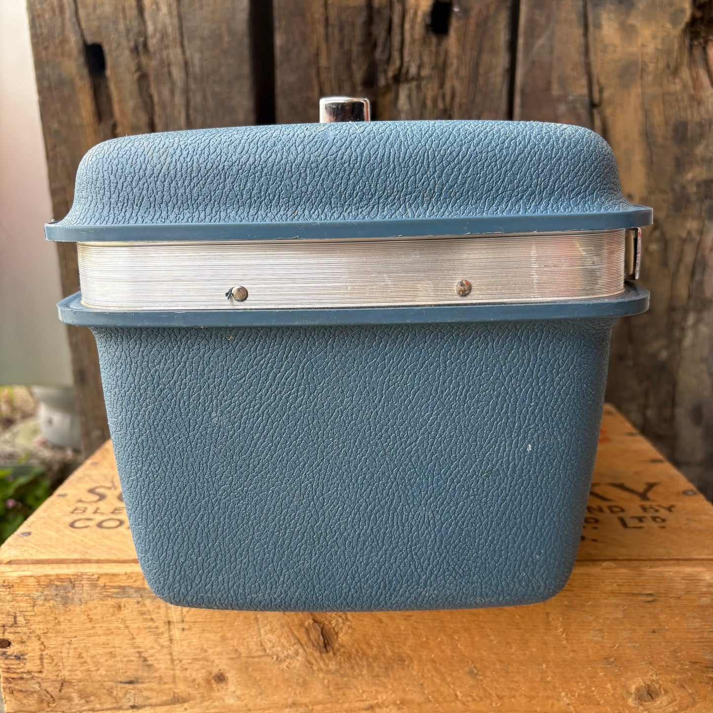 【1960s-1970s USA vintage】Samsonite Train Case Blue