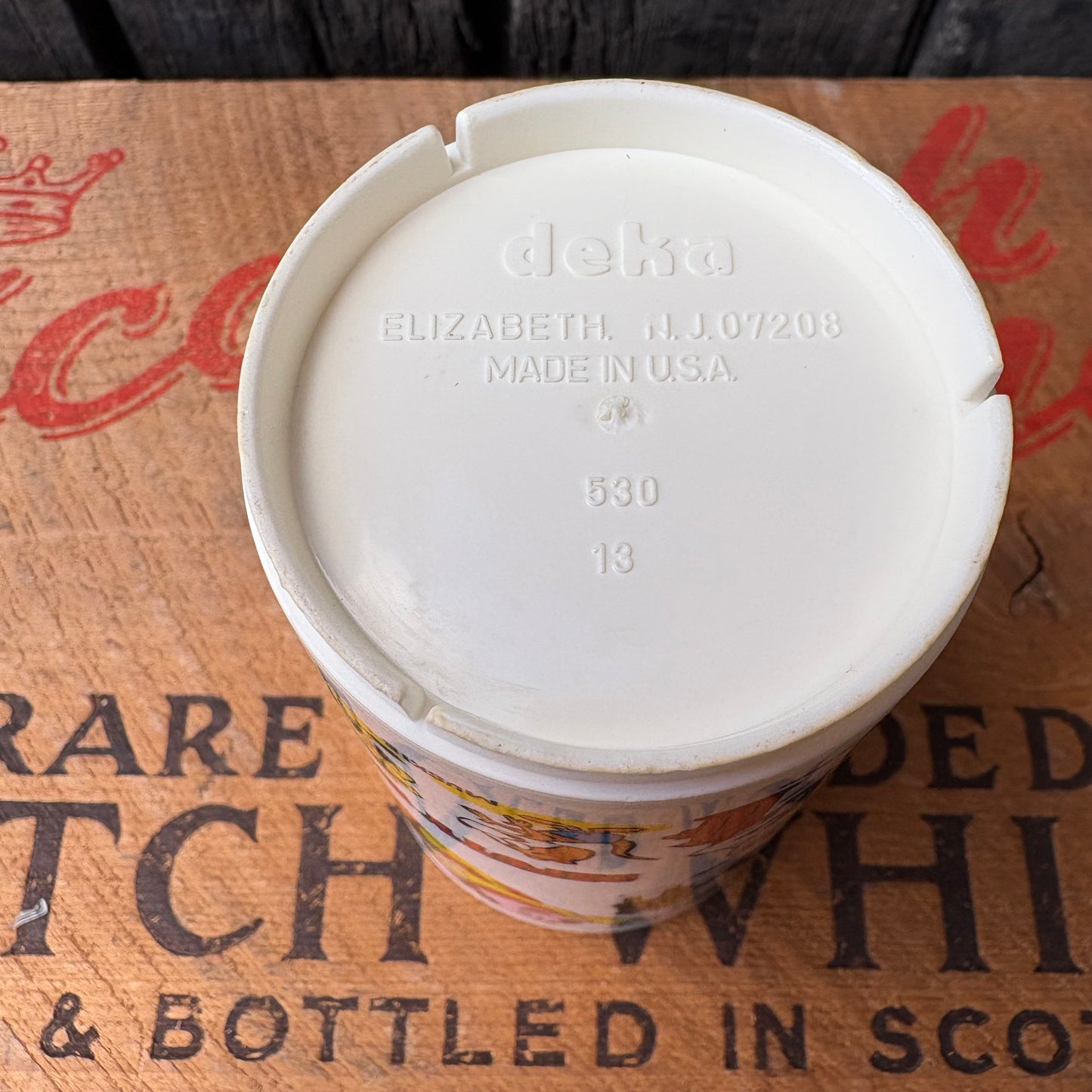 【1977 USA Vintage】DEKA Plastic Tumbler Cup MIGHTY MOUSE