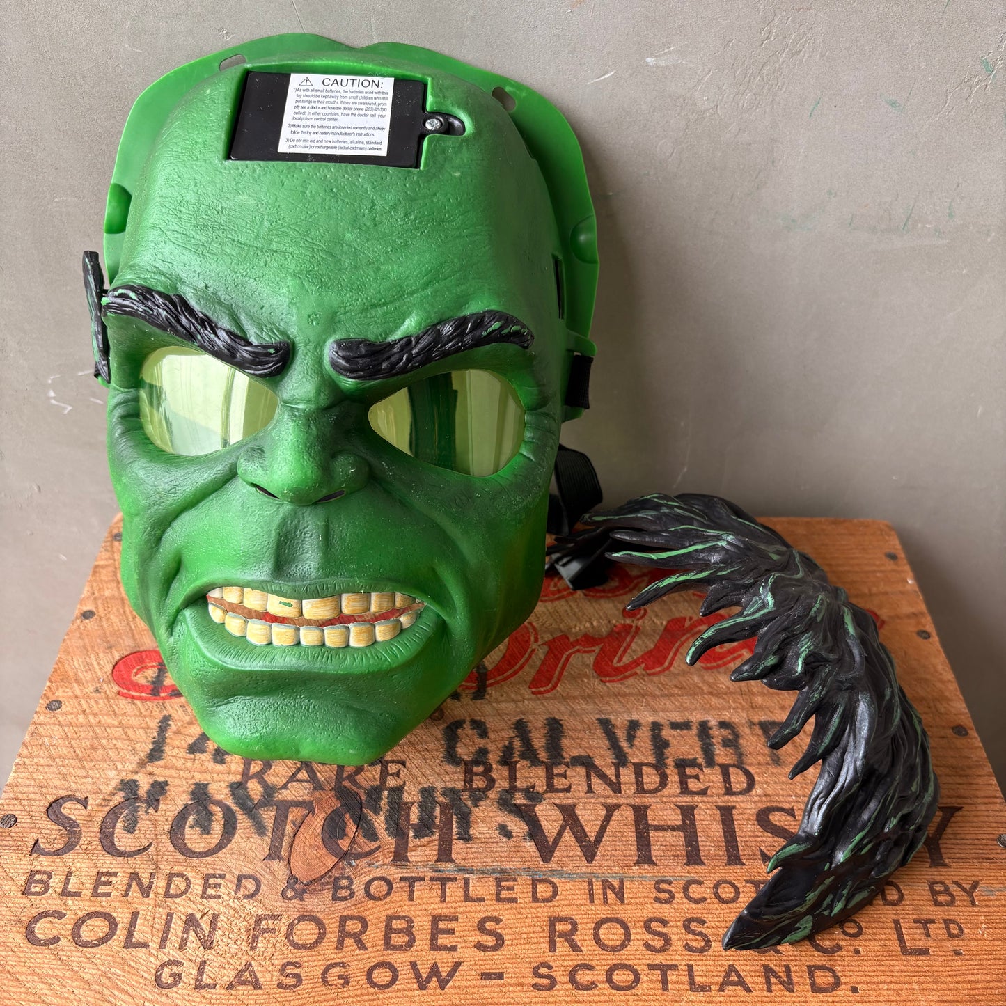 【1990s USA vintage】HULK Light-Up Mask