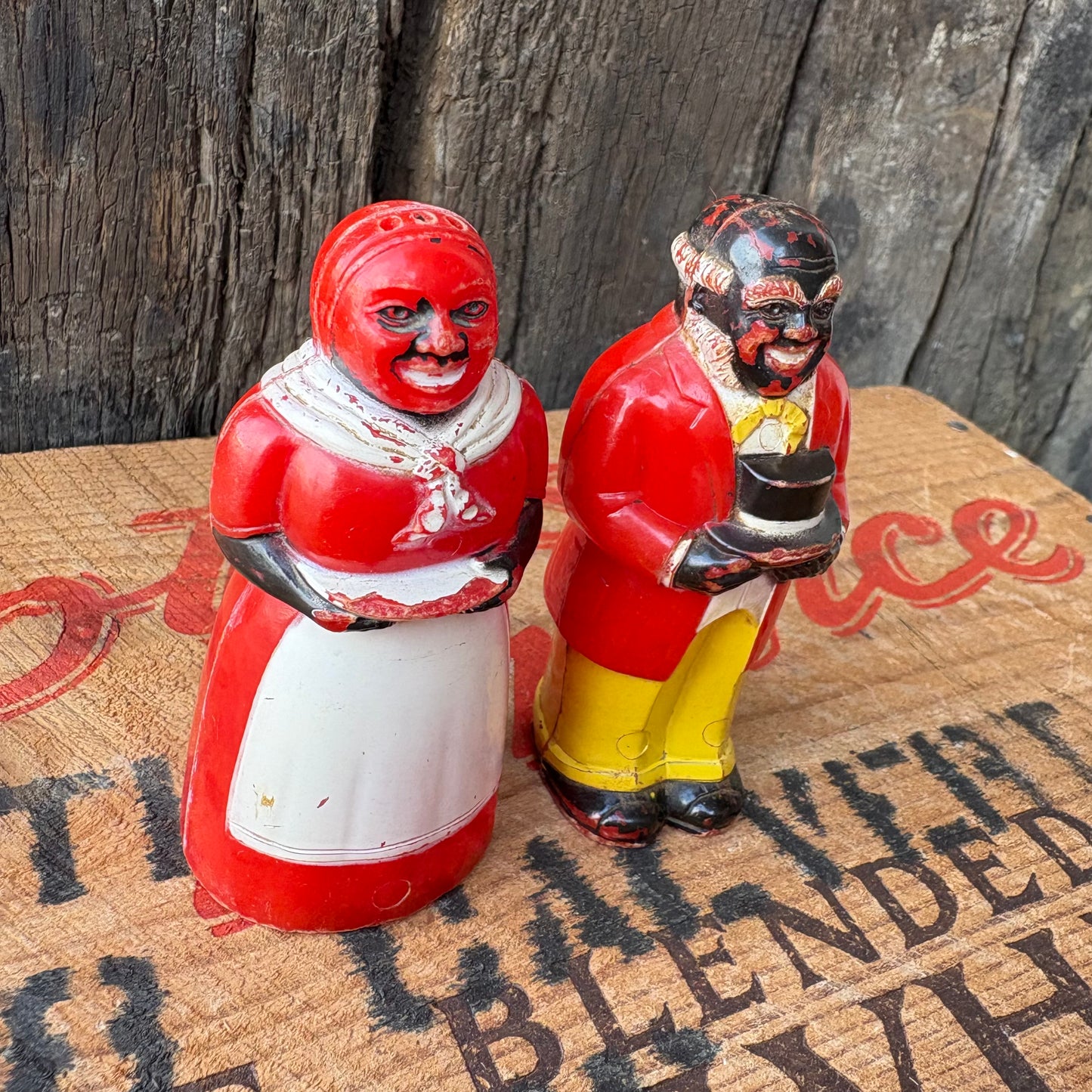 【1950s USA vintage】Aunt Jemima & Mose Salt & Pepper