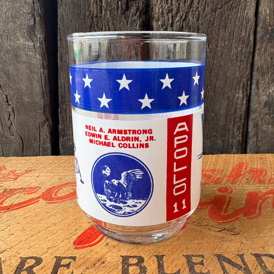 1960s USA vintage 
Apollo 11 “Man on the Moon” Glass
