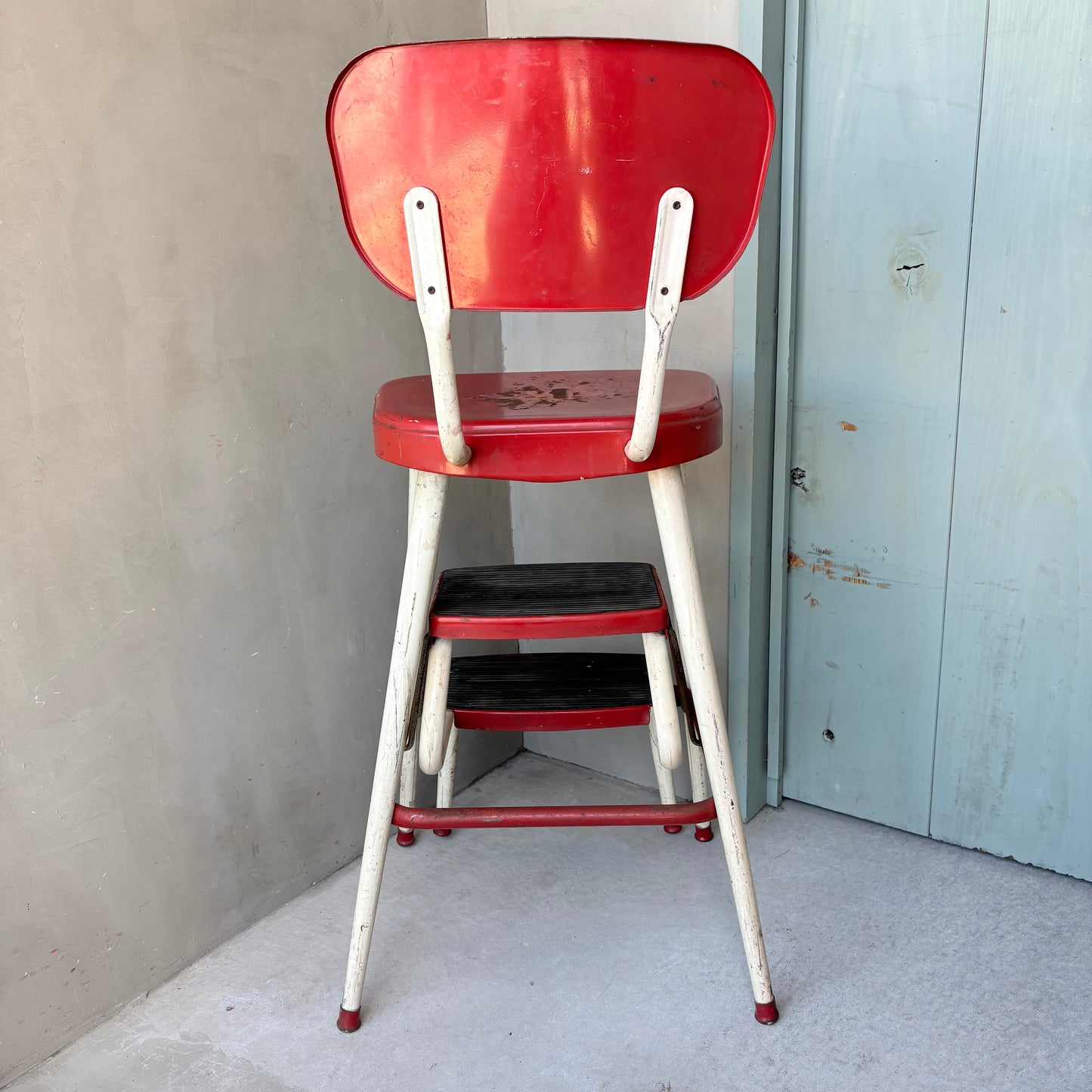 【1950s USA vintage】AMES MAID Step Stool Chair