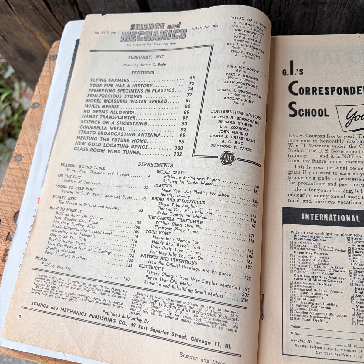 【1940s USA vintage】SCIENCE and MECHANICS FEBRUARY 1947
