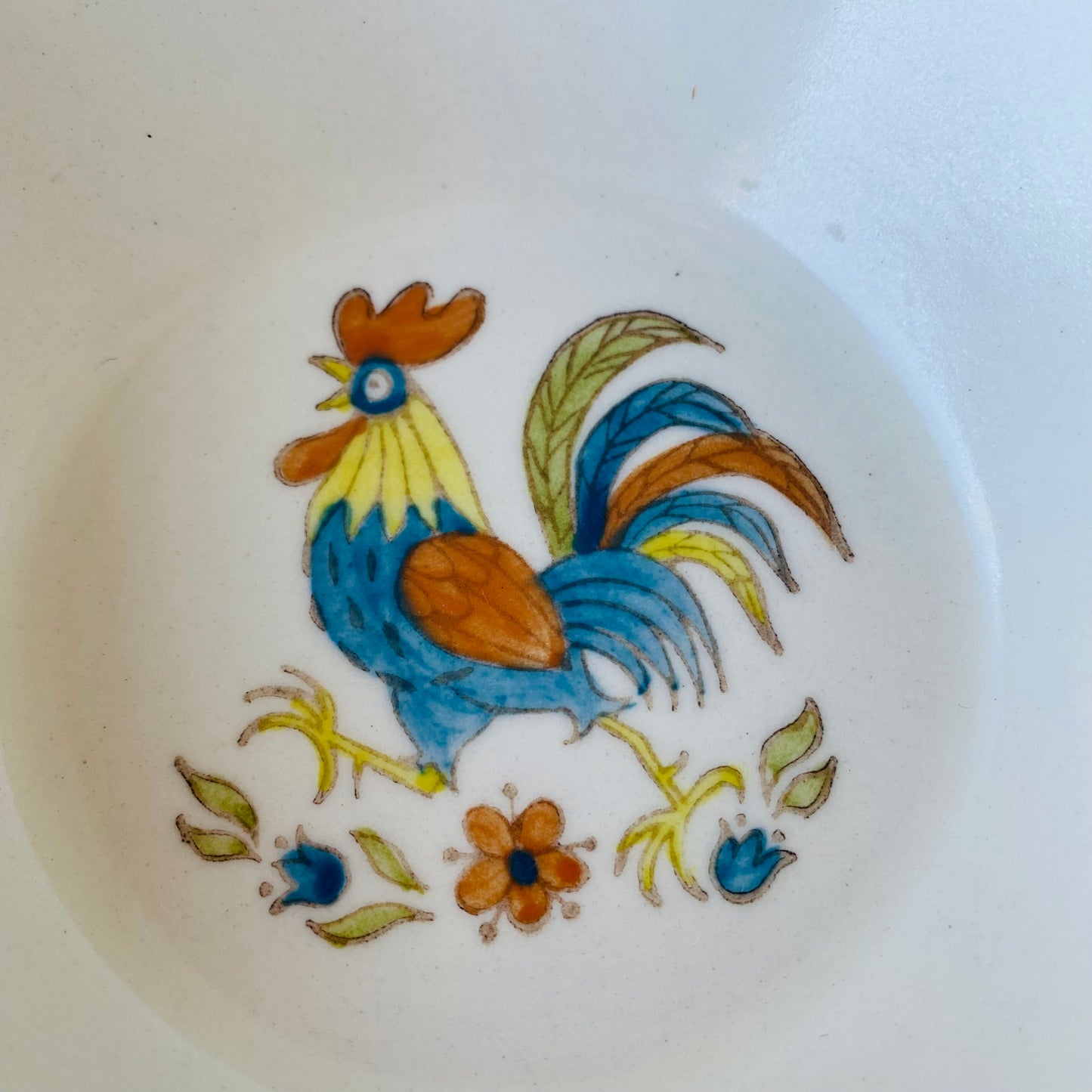 【USA vintage】Metlox Poppytrail California ROOSTER Serving Bowl