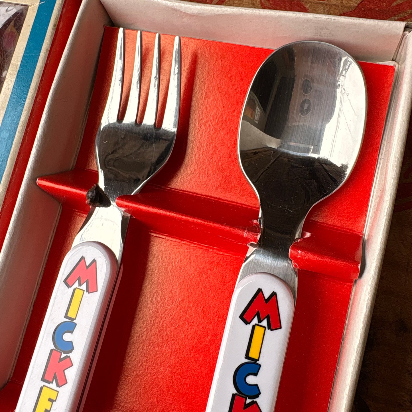 【vintage】Disney MICKEY Spoon & Fork Set