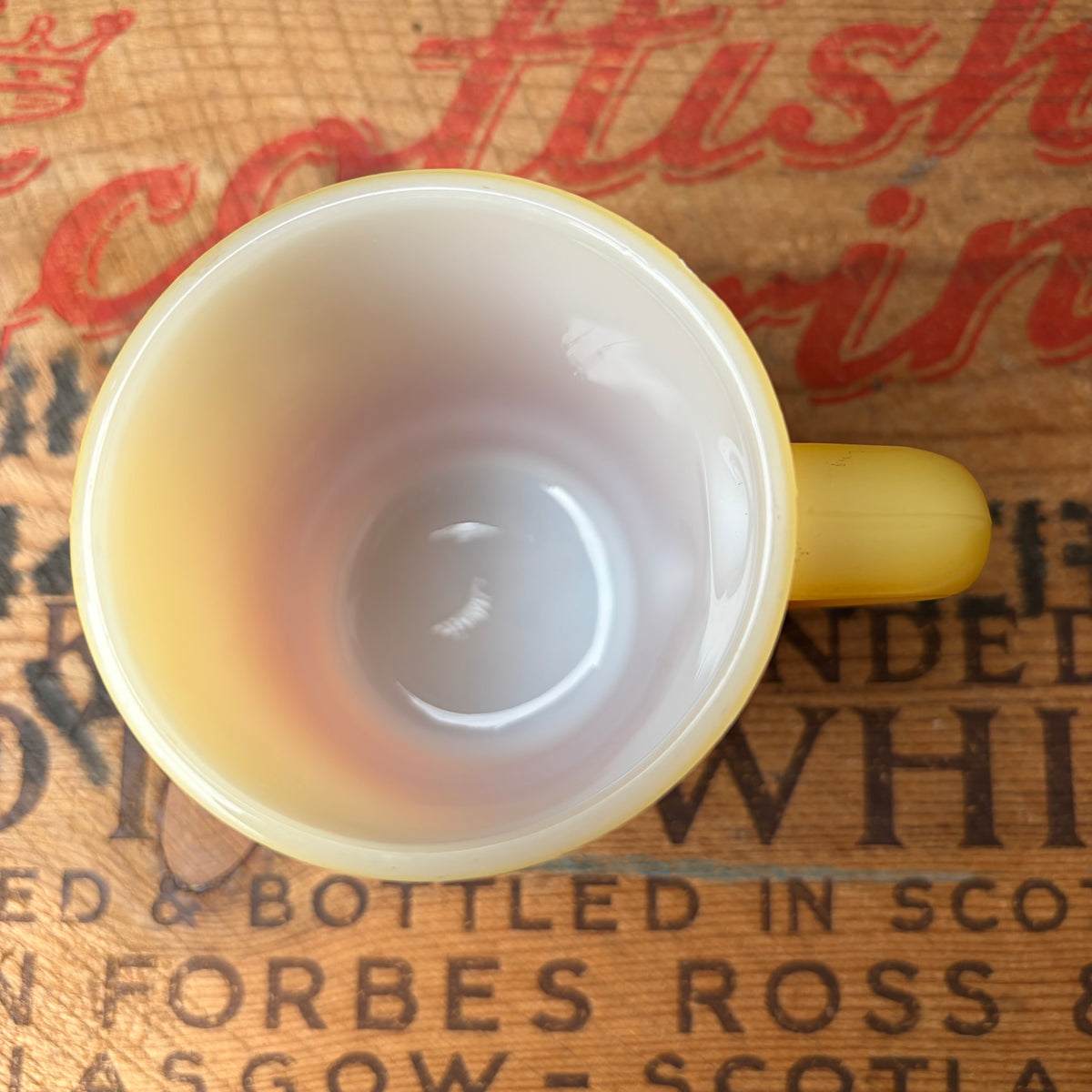 【1960-1976 USA vintage】Fire-King ribbed bottom Mugcup