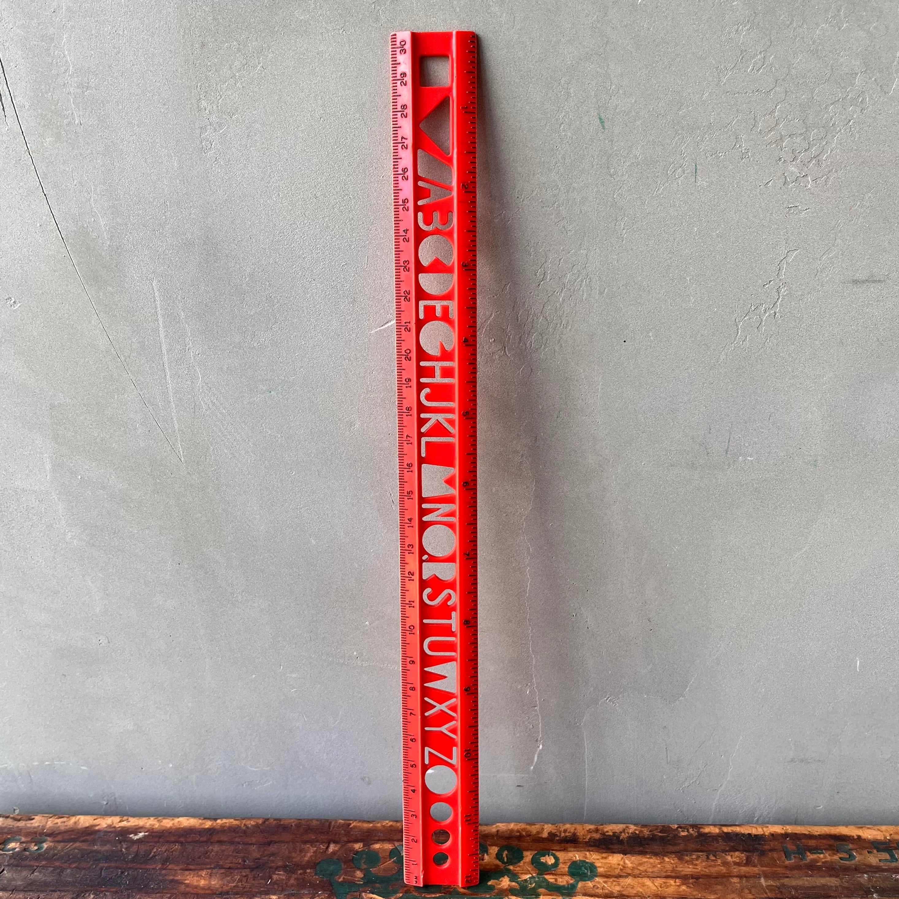 【USA vintage】Alphabet Ruler – 雑貨屋ポッポ