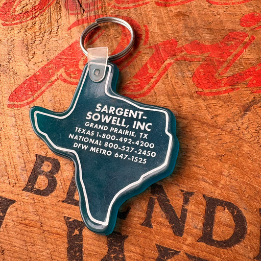 【1980s USA vintage】Advertising Key Ring SARGENT-SOWELL, INC