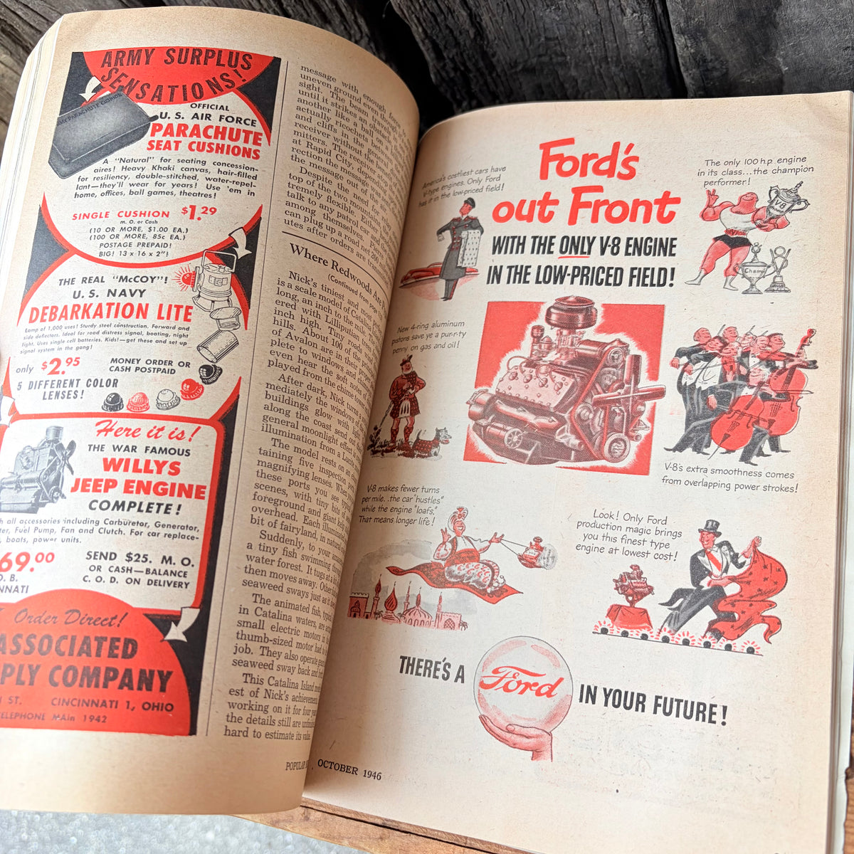 【1940s USA vintage】POPULAR MECHANICS MAGAZINE OCTOBER 1946