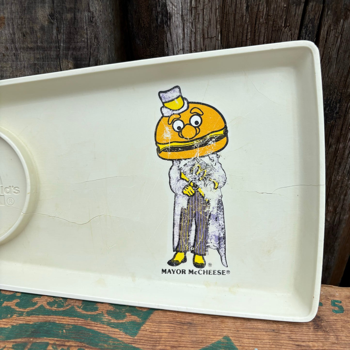 【1970s USA vintage】McDonald tray MAYOR McCHEESE