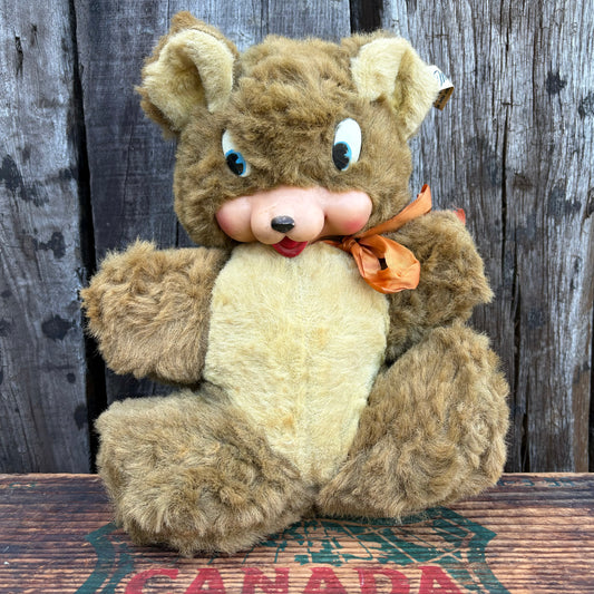 【1950s USA vintage】MY-TOY CREATION teddy bear rubber face doll