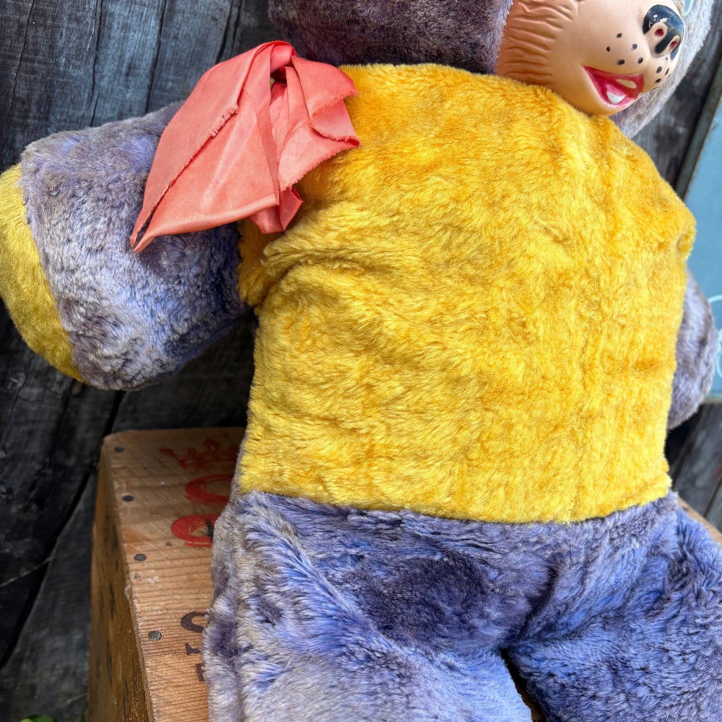 【1950s USA Vintage】 rubber face teddy bear