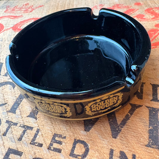 【USA vintage】GOLDEN NUGGET glass ashtray