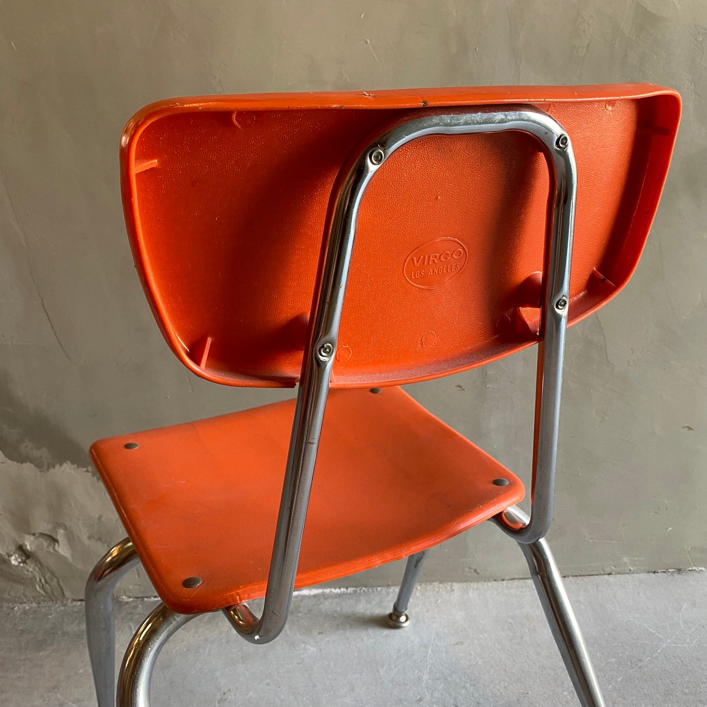 【USA vintage 】VIRCO kids chair orange M