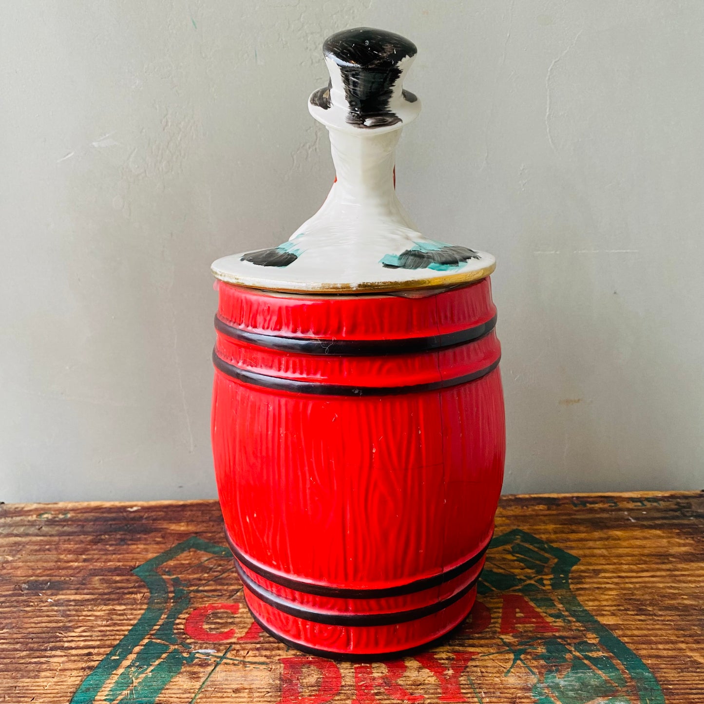 【1940s USA vintage】bird serial canister