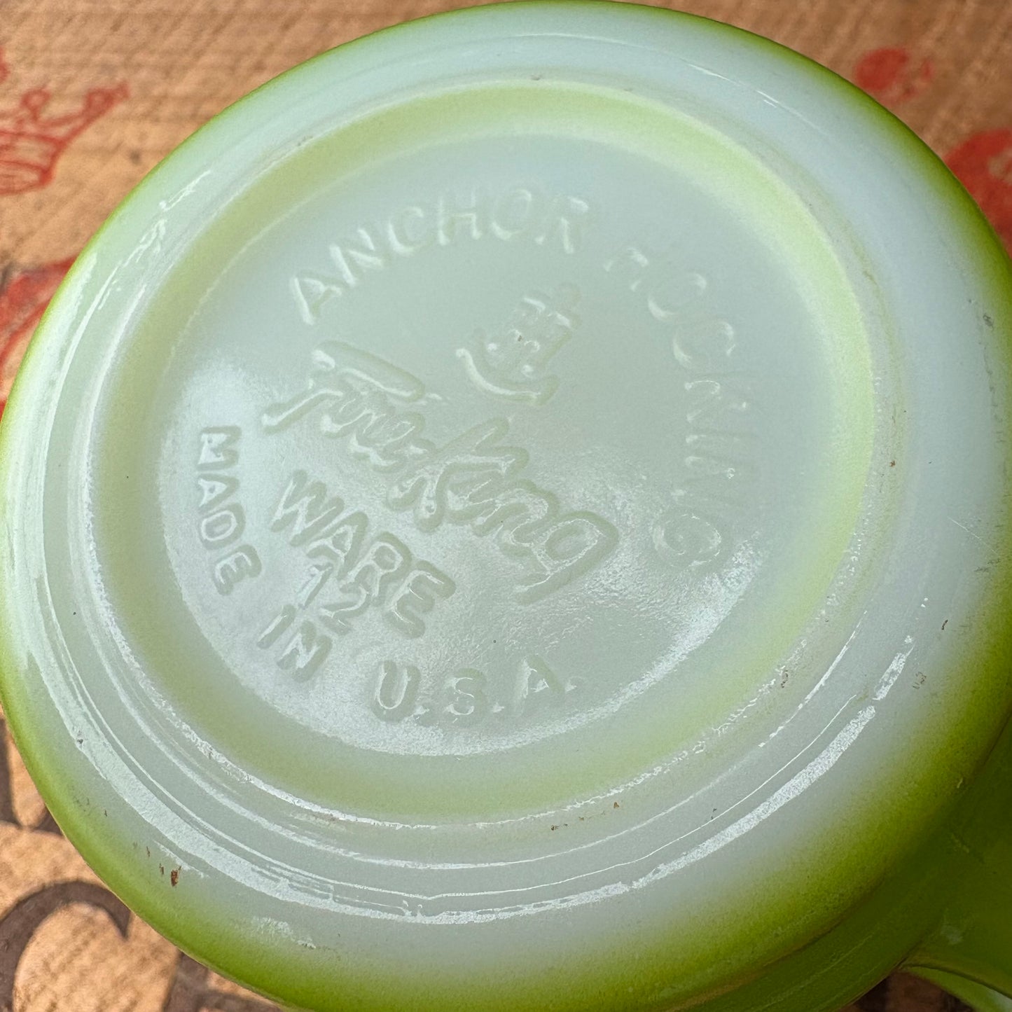 【1960s USA vintage】Fire-King Green