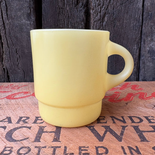 【1960s USA vintage】Fire-King mugcup yellow