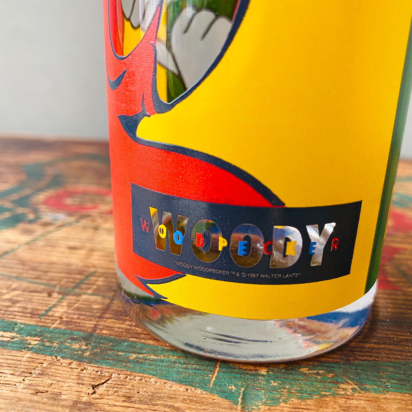 【vintage 】WOODY WOOD PECKER glass