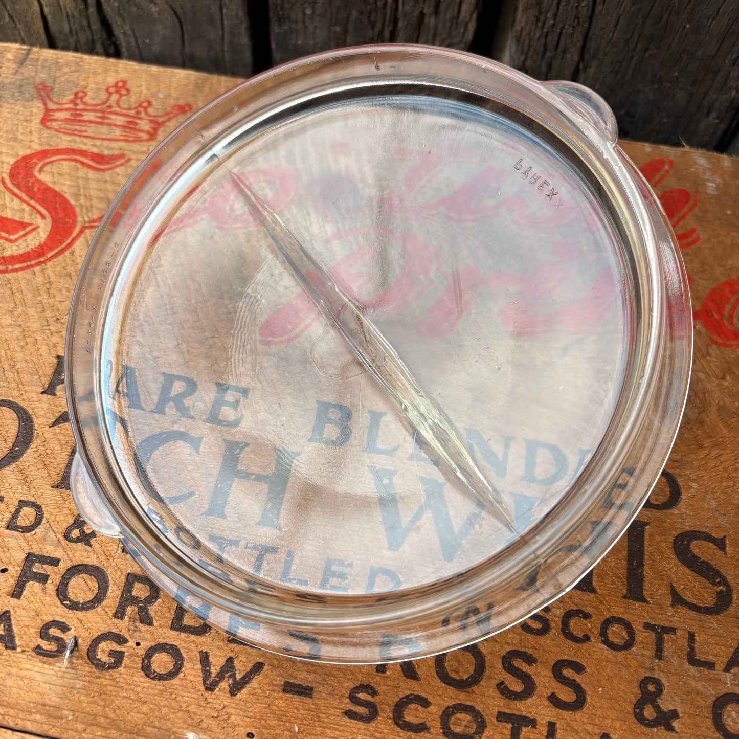 【1940s USA vintage】PYREX FLAME WARE Glass saucepan 6324-B