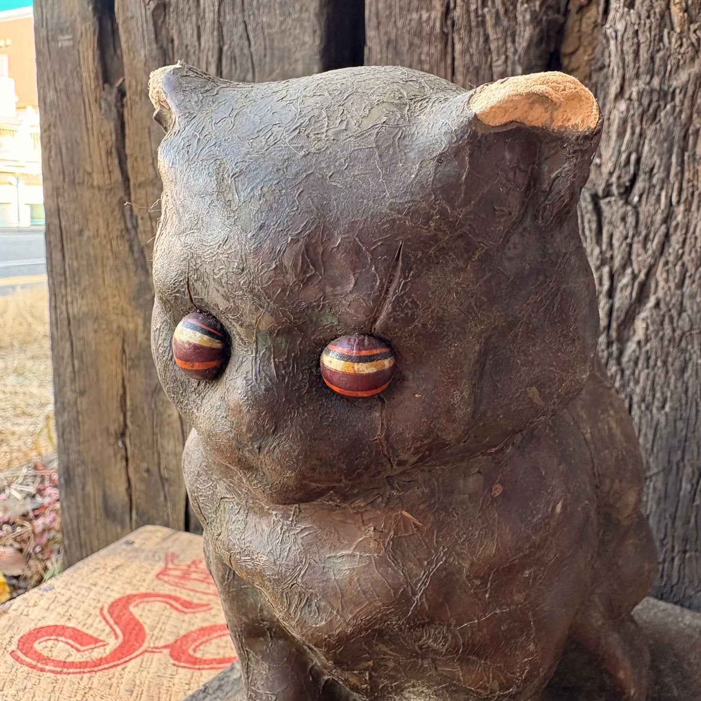 【1940s USA vintage】Chalkware Cat figure