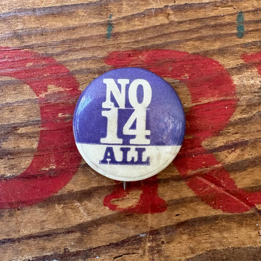 【USA vintage】PINBACK BUTTON NO14ALL