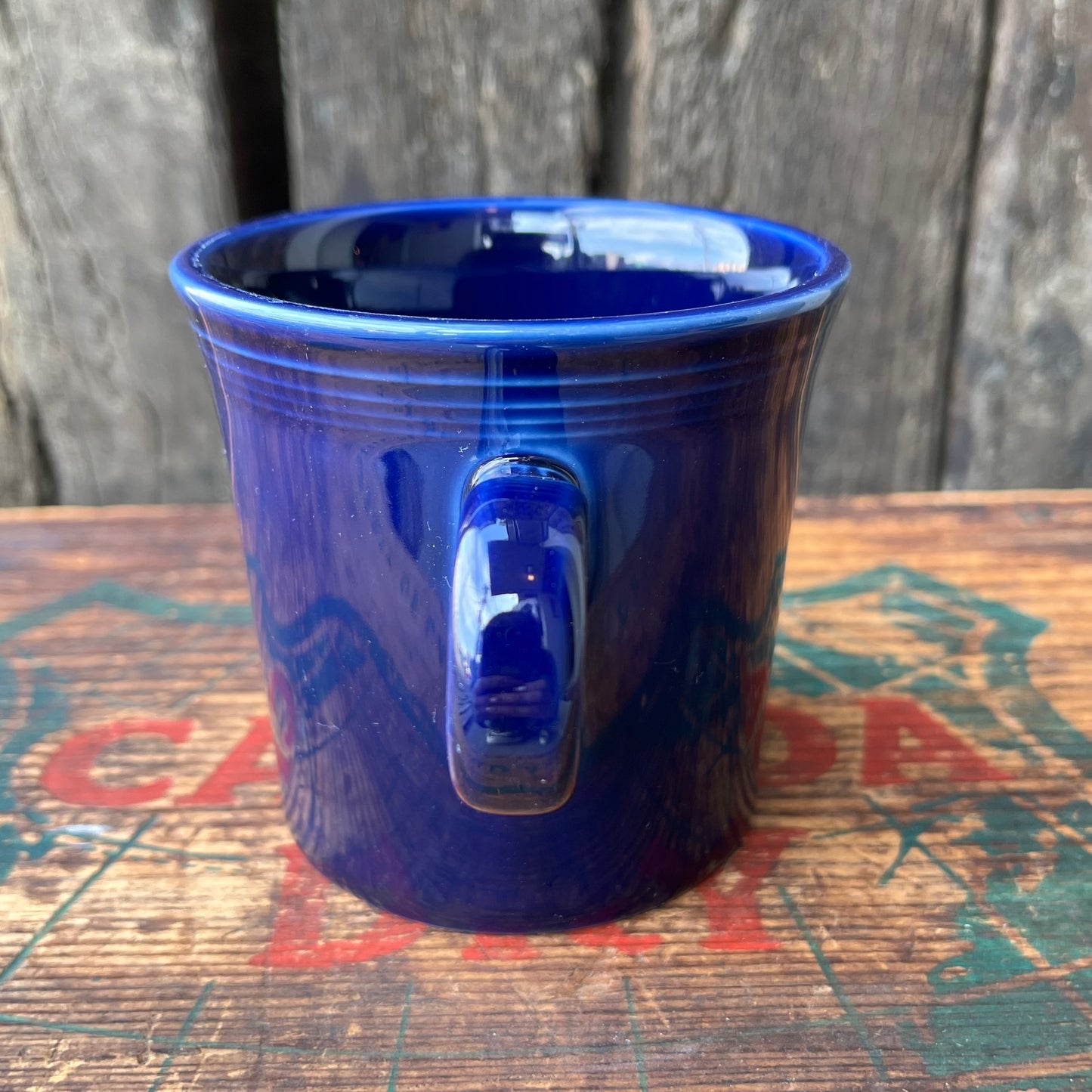 【USA vintage】Fiesta Mug Cup navy