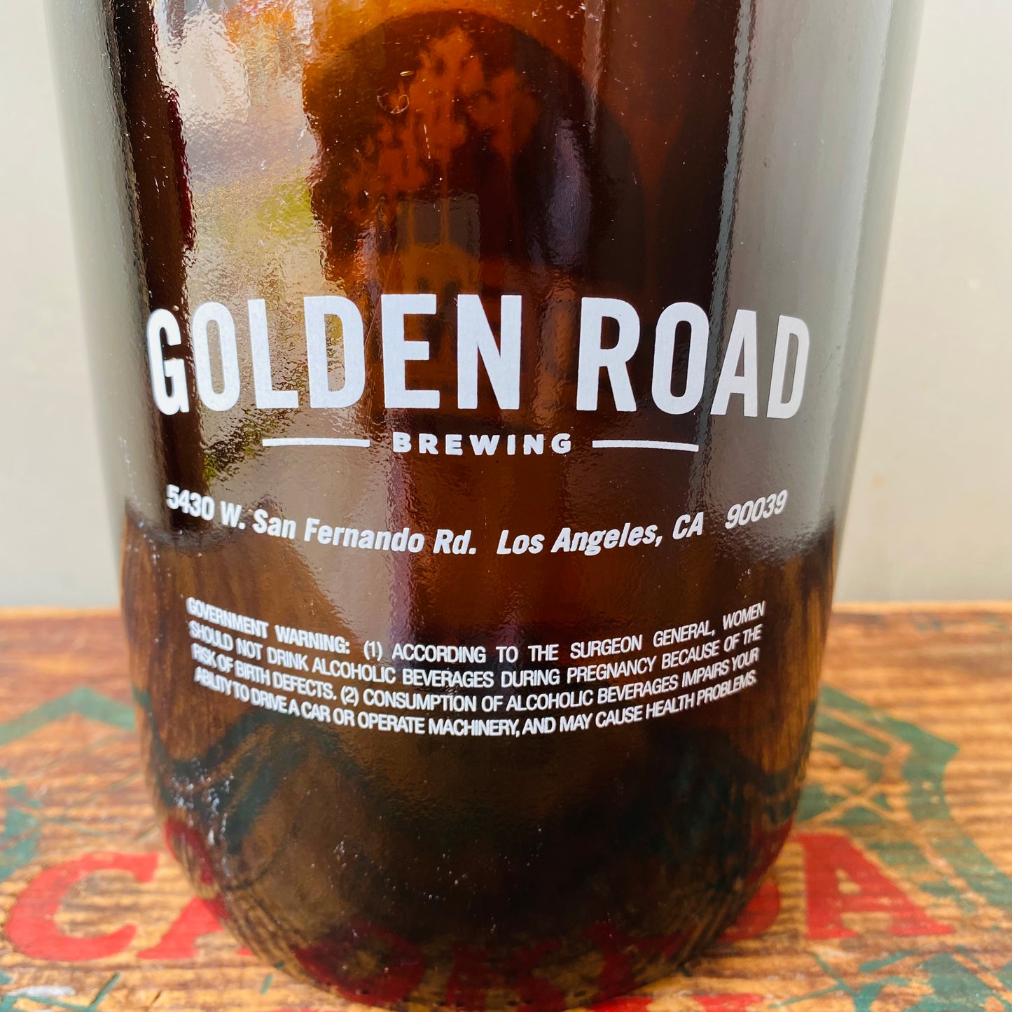 【USA vintage】GOLDEN ROAD BREWING 64oz beer jug