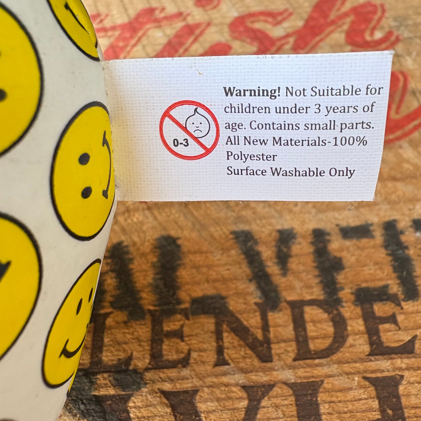 【1990s vintage】Smiley Face Print Mini Ball