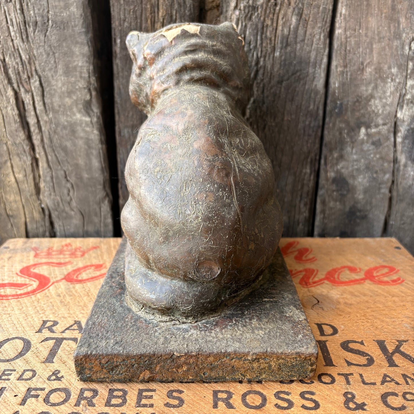 【1940s USA vintage】Chalkware Cat figure