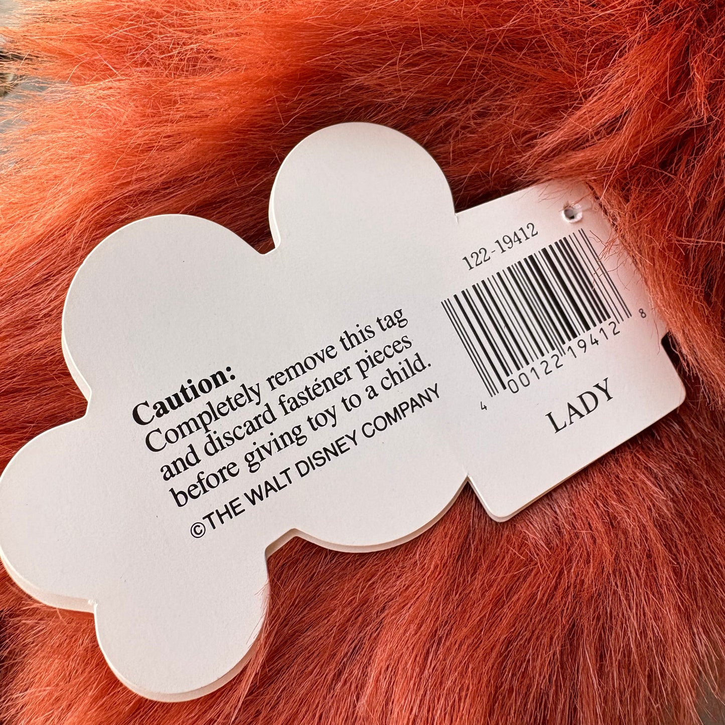 【vintage】Disney Lady and the Tramp Lady Plush Doll