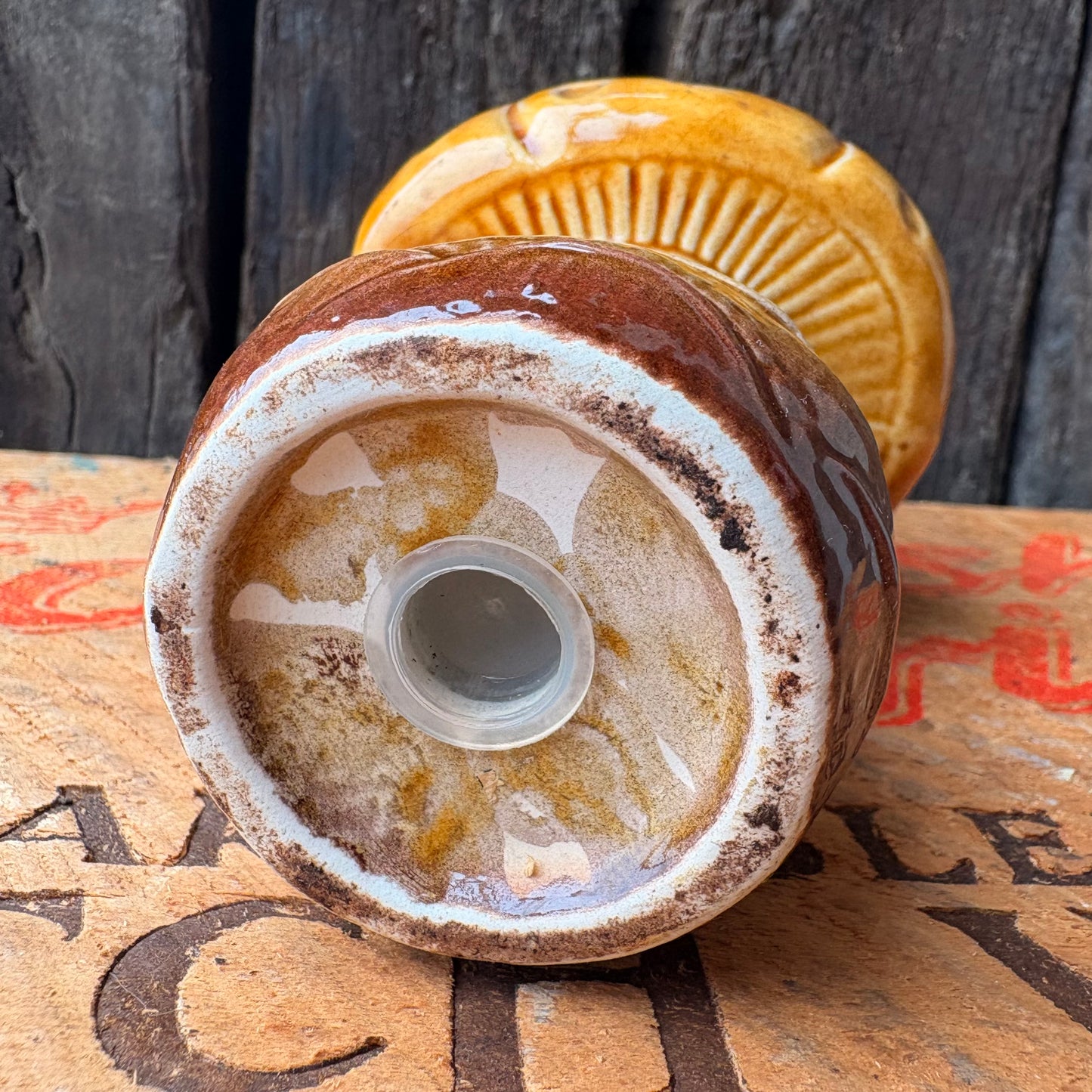 【1970s USA vintage】Mushroom Ceramic Shaker