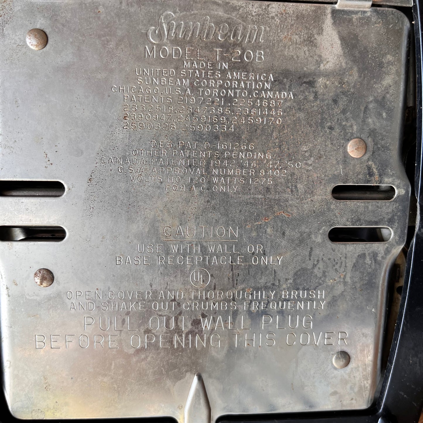 【50s USA vintage】Sunbeam Toaster