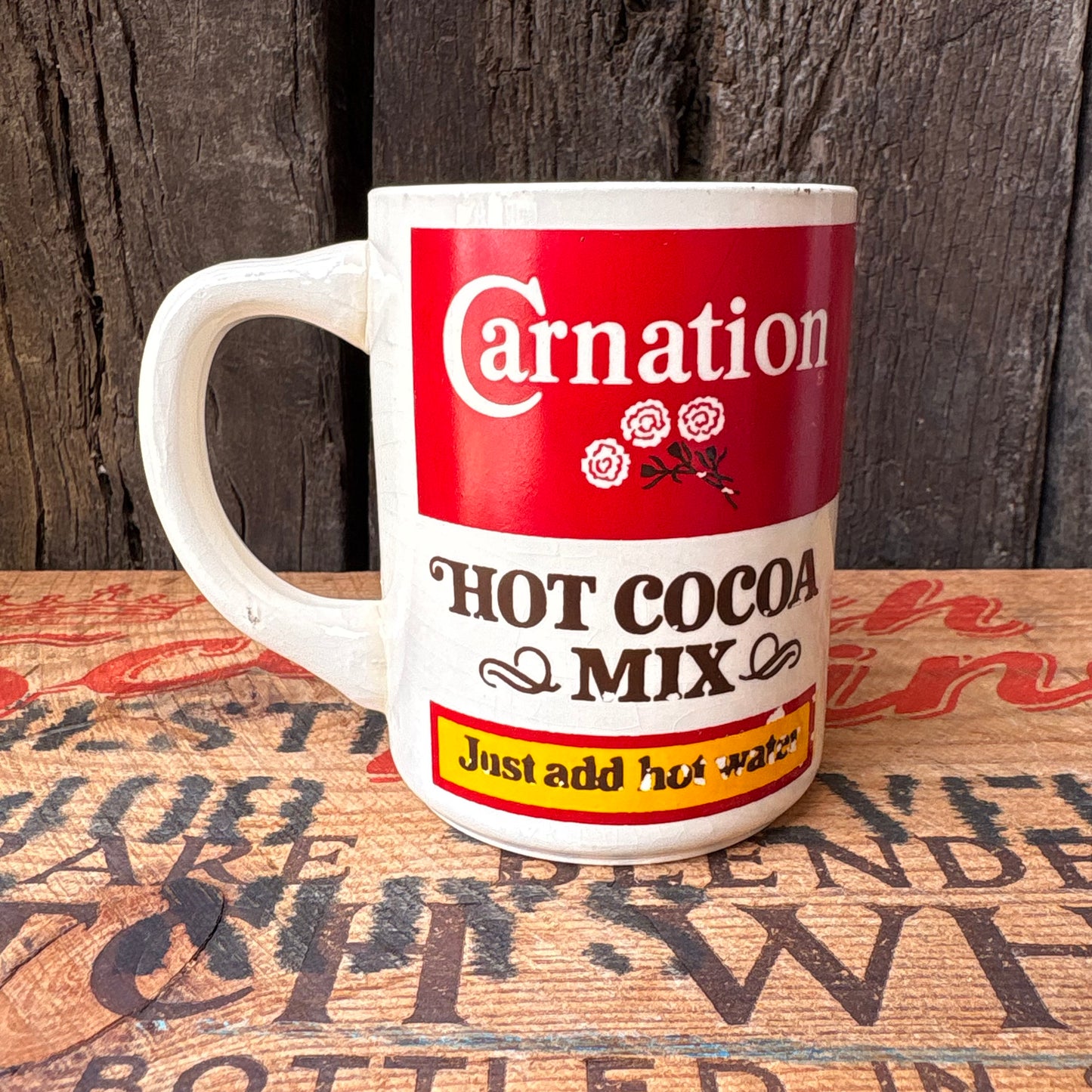 【1970s-1980s USA vintage】Carnation HOT COCOA MIX Mugcup