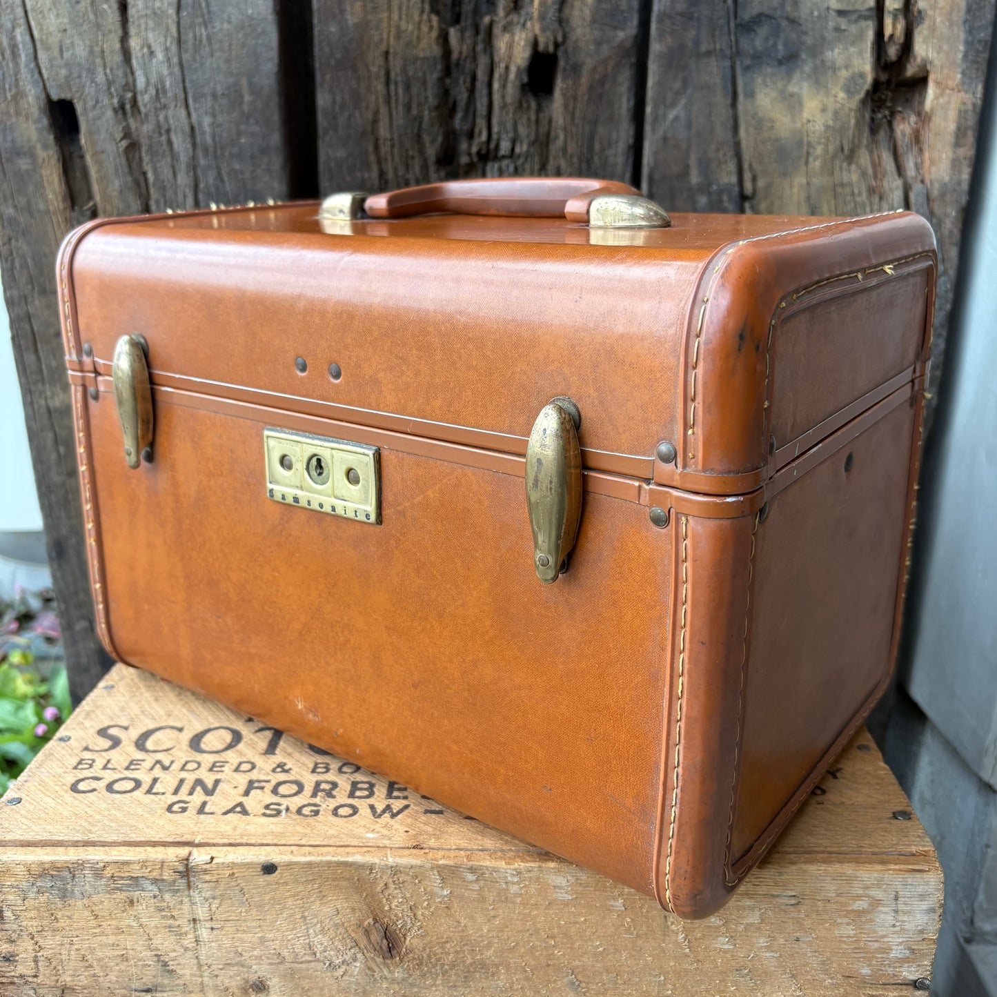 【1940s-1950s USA vintage】Samsonite Train Case
