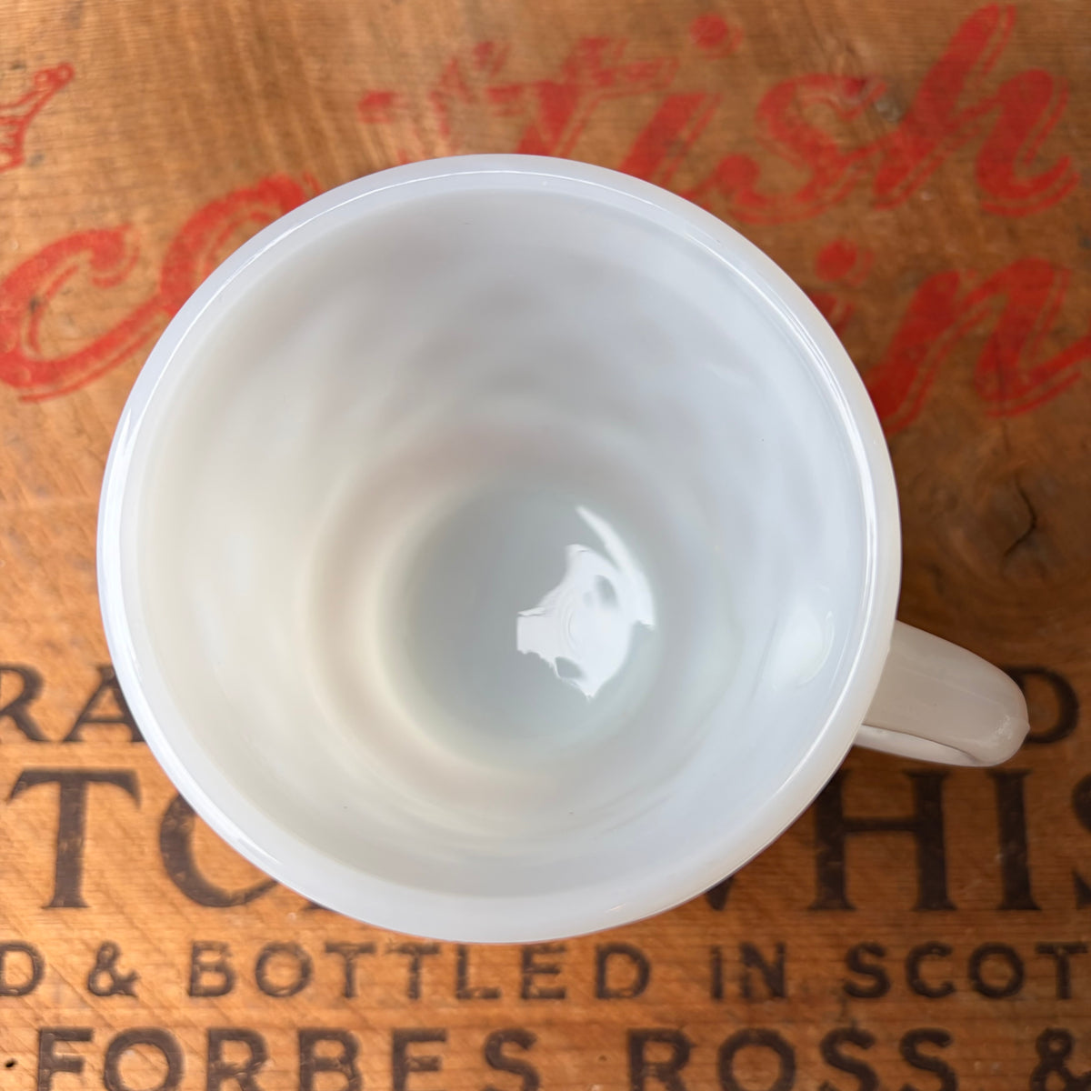 【1960s-1976 USA vintage】Fire-King Kimberley mug White