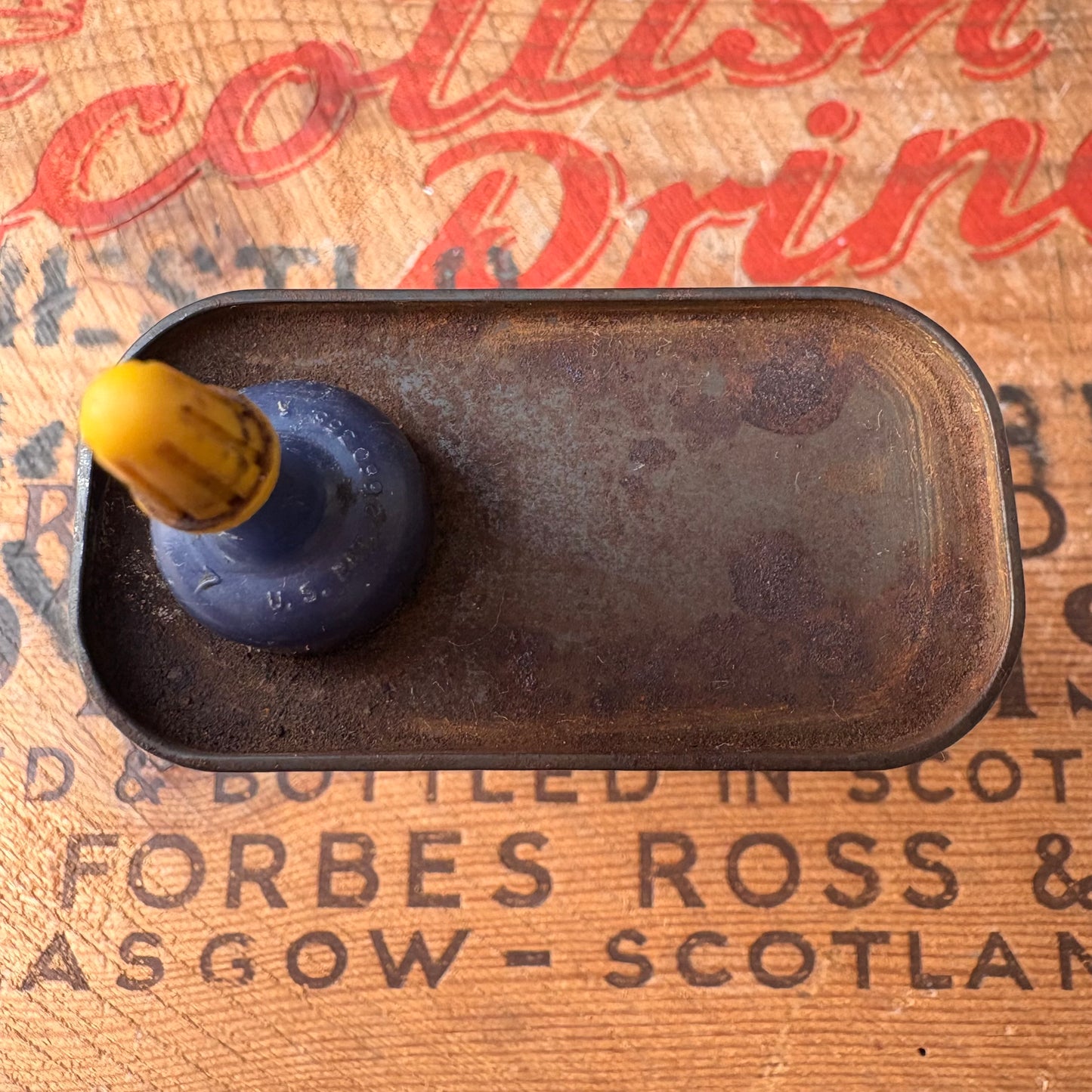 【1950-60s USA vintage】RUGLYDE Rubber Lubricant & Cleaner Can