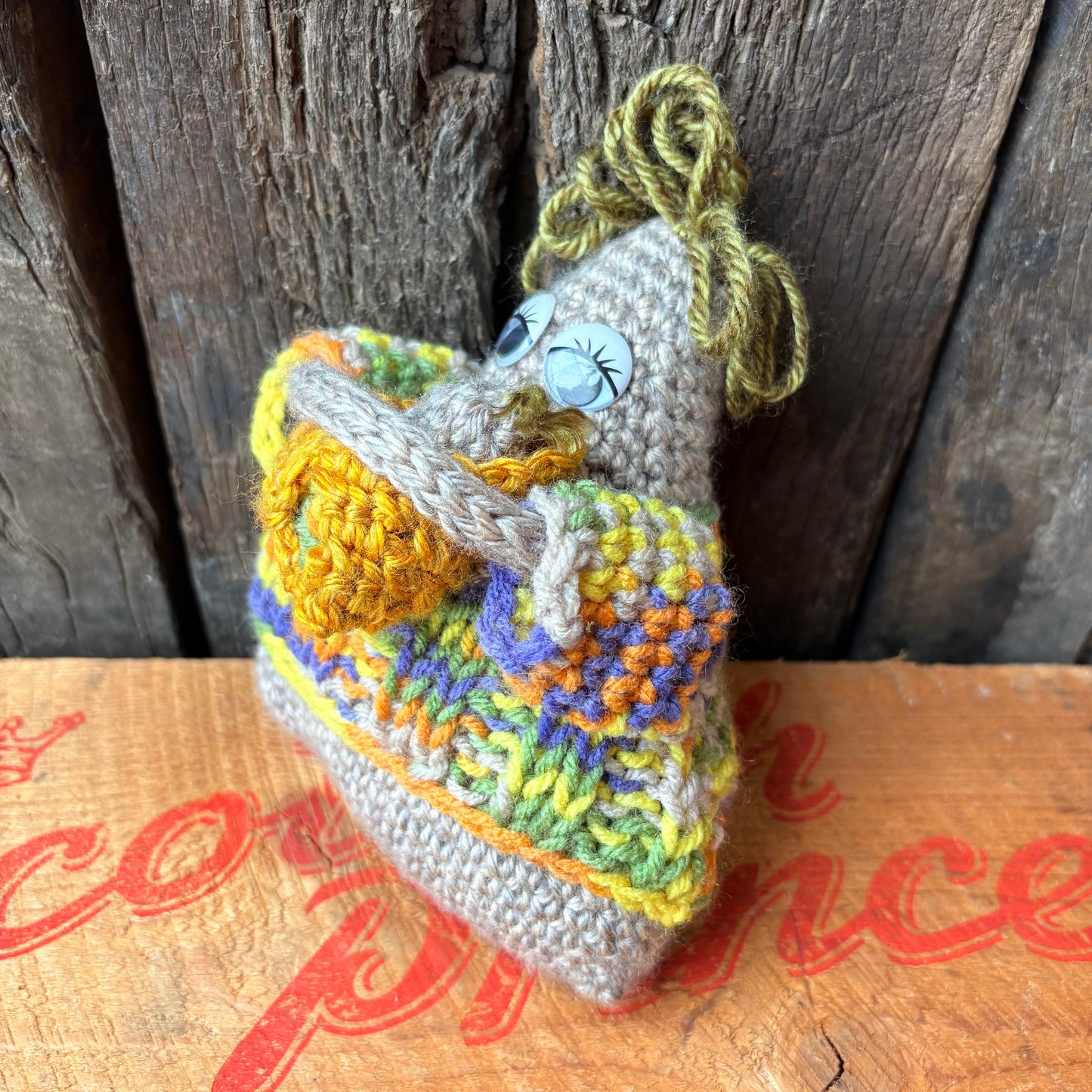 【USA vintage】handmade knitted plush toy