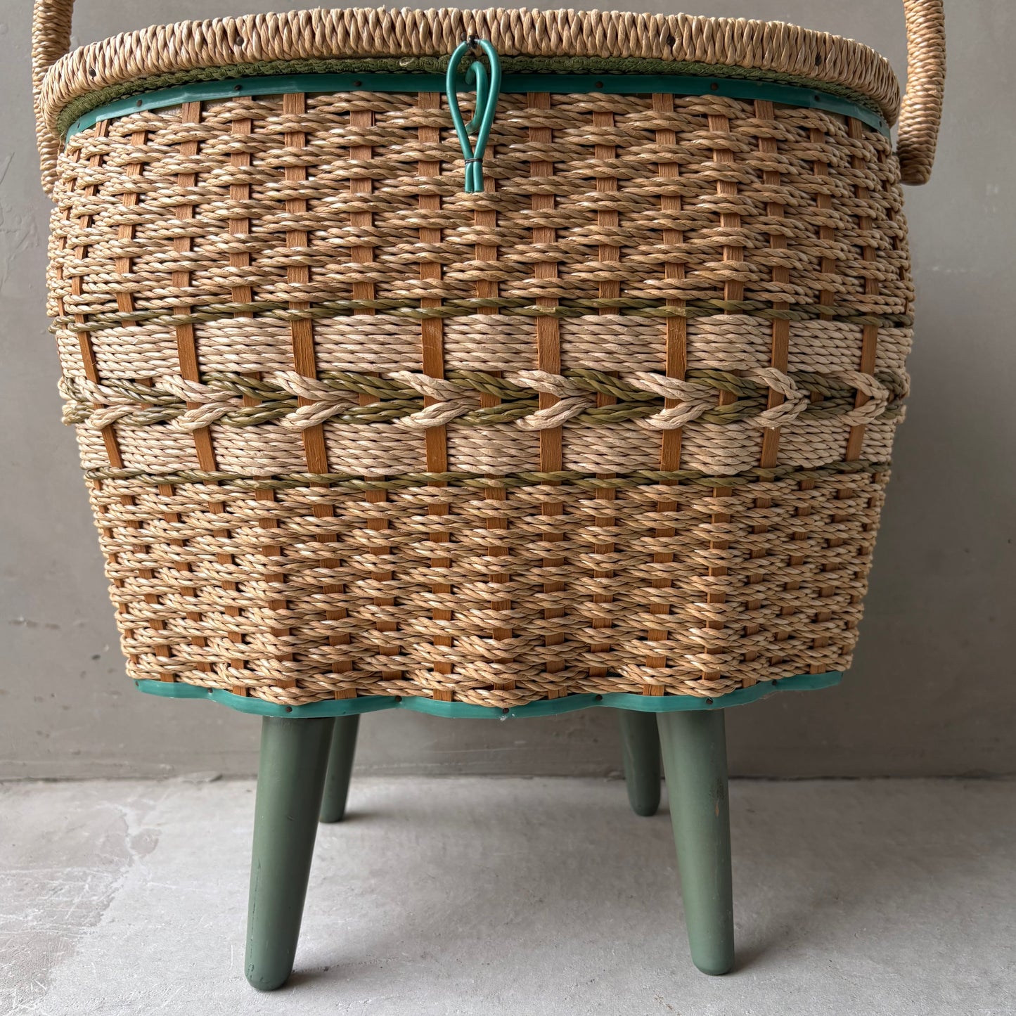 【1950-60s USA vintage】Sewing Basket