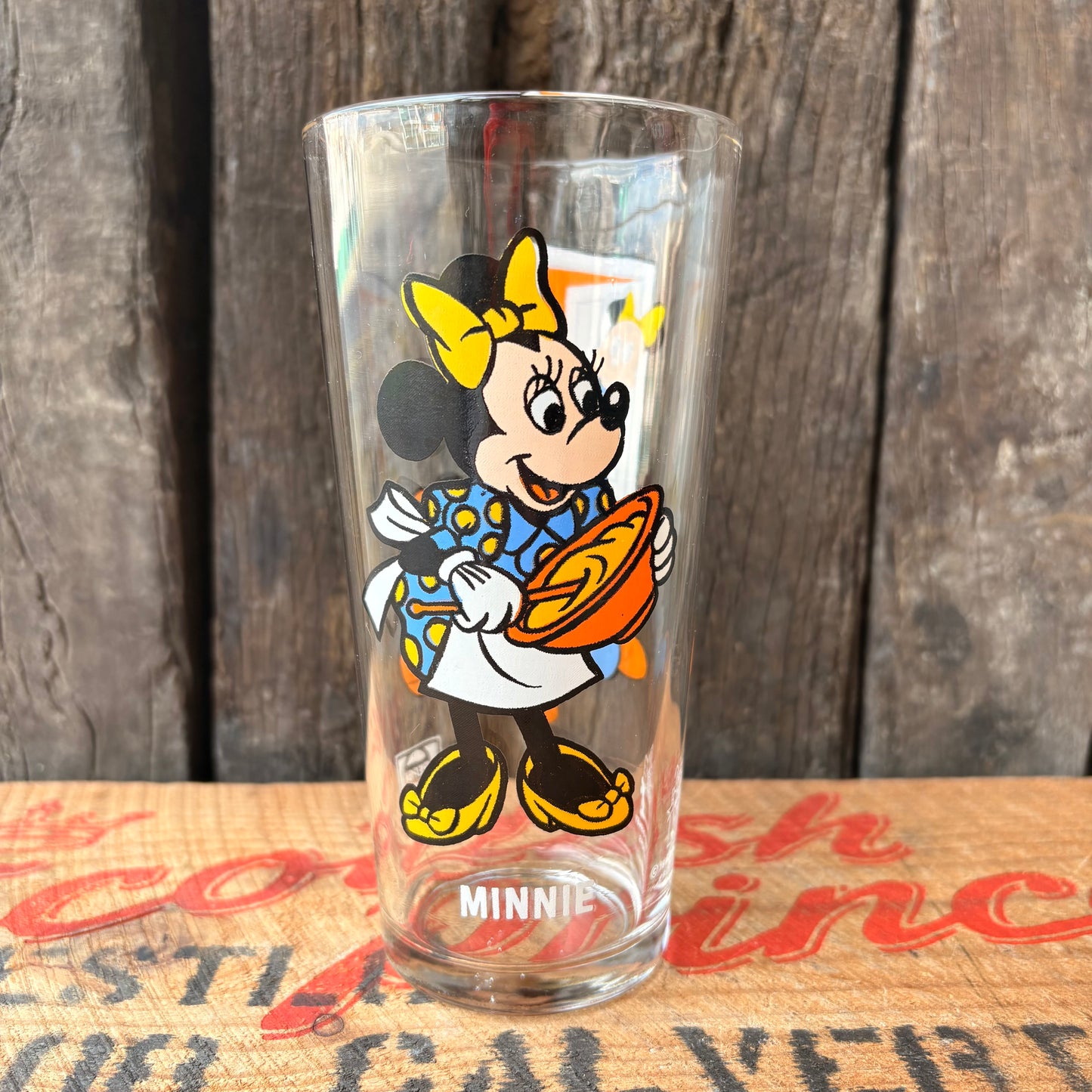 【1970s USA vintage】PEPSI Collector Series Disney Minnie Glass
