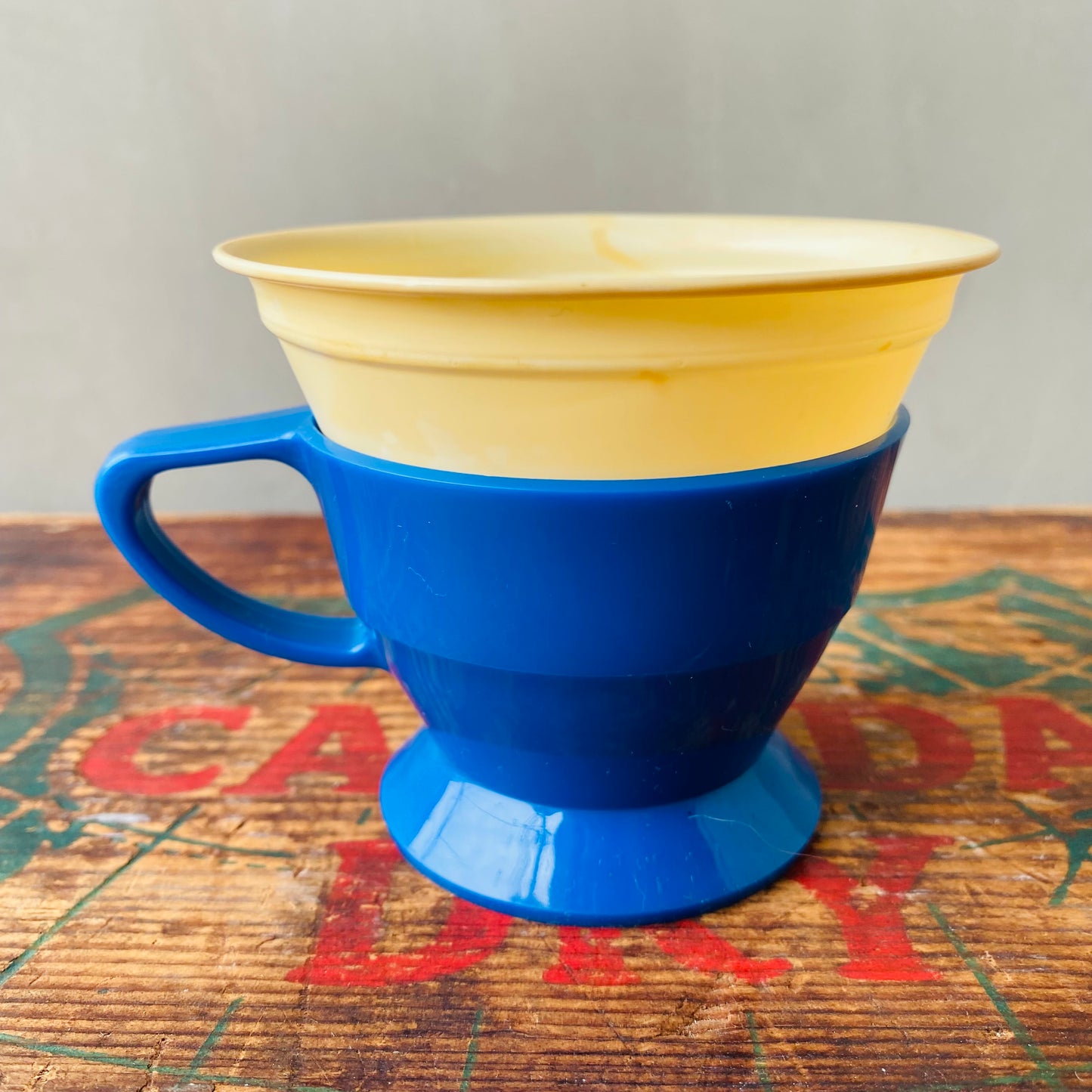 【1970s USA vintage】 SOLO COZY CUP BLUE