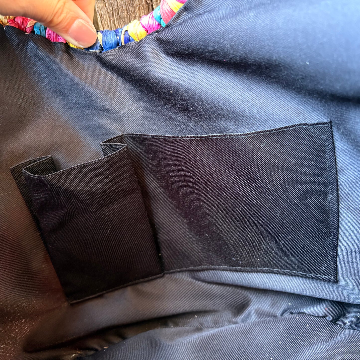 【1990s】LUCKY BRAND Straw Tote Bag