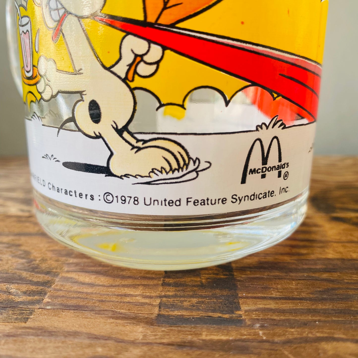 【1978 USA vintage】マクドナルド ガーフィールド グラス ハンモック