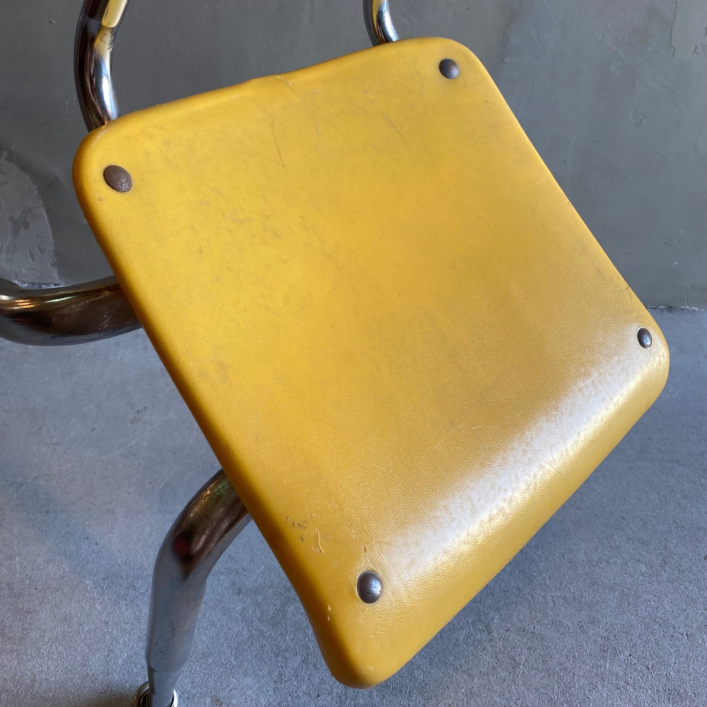 【USA vintage 】VIRCO kids chair yellow S